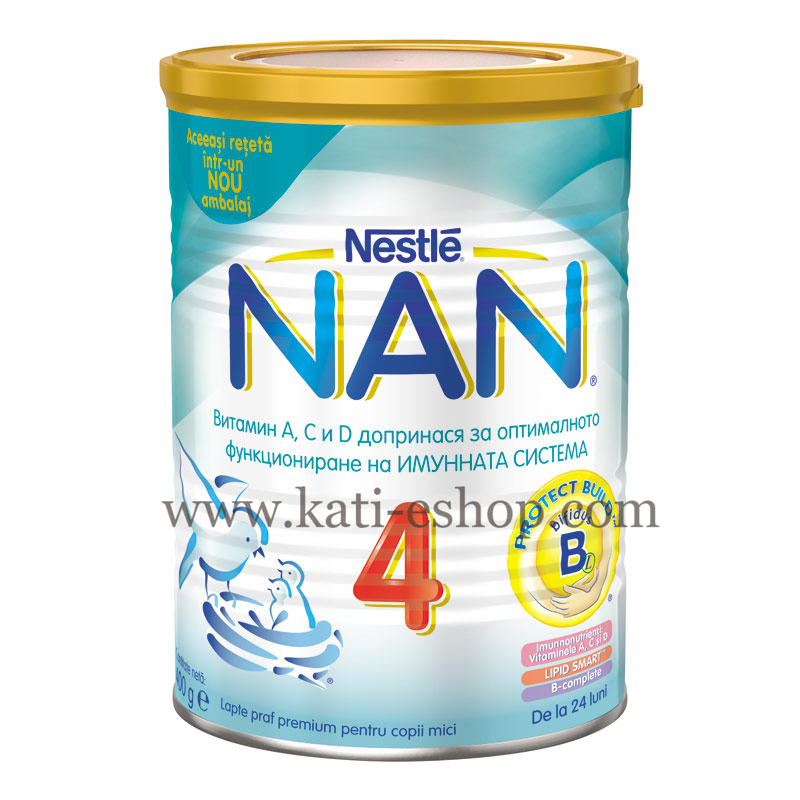 NAN 4 Преходно мляко 24м.+ 400г NAN 4 Преходно мляко 24м.+ 400г