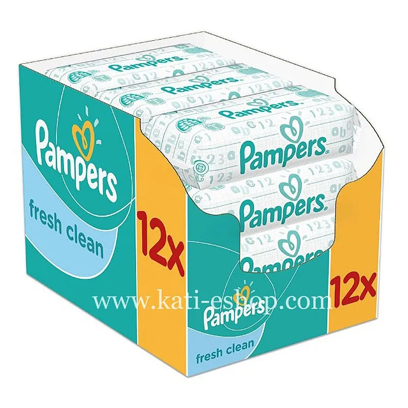 Pampers Мокри кърпи Baby Fresh 12x64бр.