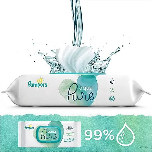 Pampers Мокри кърпички Aqua Pure 14х48бр.