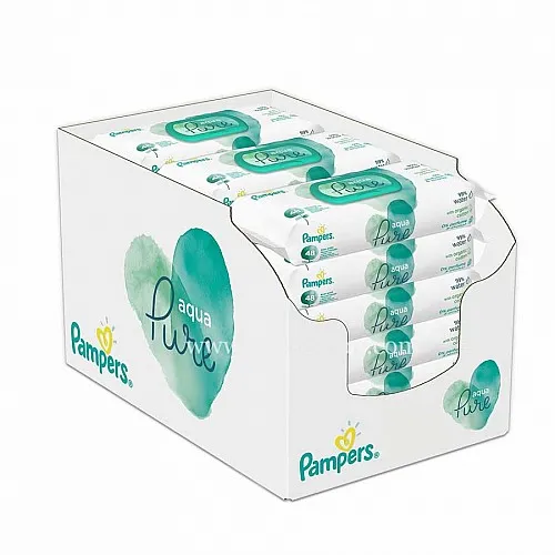 Pampers Мокри кърпички Aqua Pure 14х48бр.