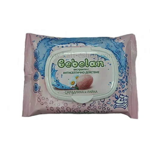 BEBELAN Мокри кърпи със Смрадлика и Лайка 24бр.