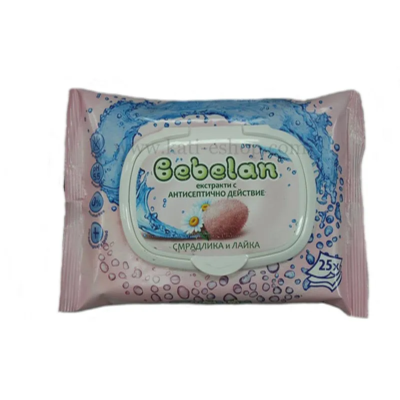 BEBELAN Мокри кърпи със Смрадлика и Лайка 24бр.