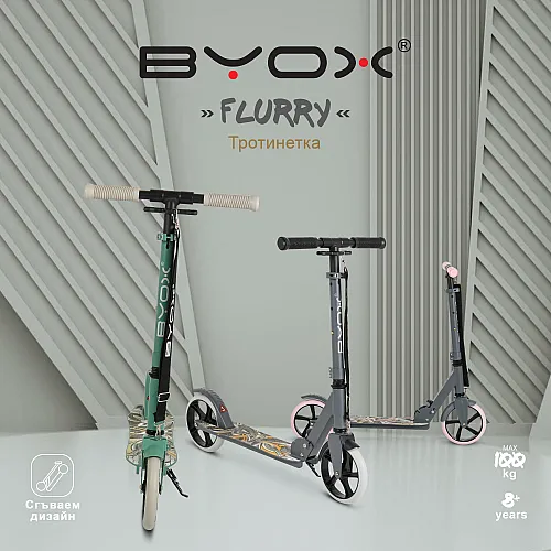 Byox Тротинетка Flurry green