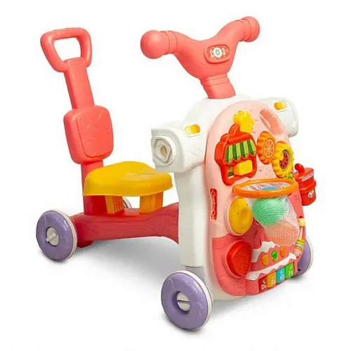 Moni Играчка за прохождане 5в1 Modo-HE0813 pink
