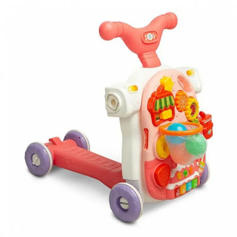Moni Играчка за прохождане 5в1 Modo-HE0813 pink