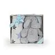Cangaroo Бебешко одеяло 90/75 cm с играчка Elephant blue
