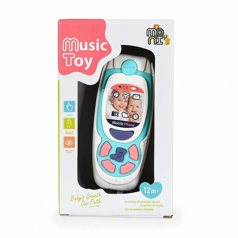 Moni Toys Бебешки Телефон с бутони K999-72B син Moni Toys Бебешки Телефон с бутони K999-72B син
