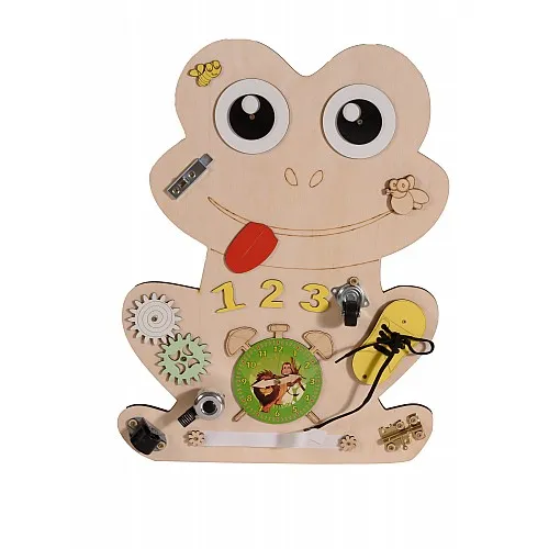 Moni Toys Монтесори дървена дъска Frog