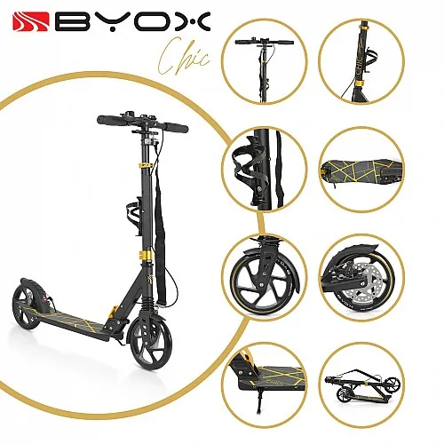 Byox Тротинетка Chic черен