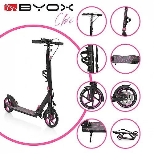 Byox Тротинетка Chic розов