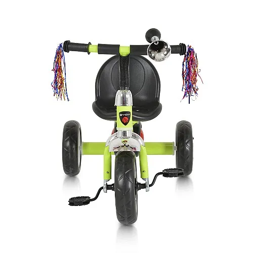 Byox Детска триколка Bonfire със светещи гуми зелен