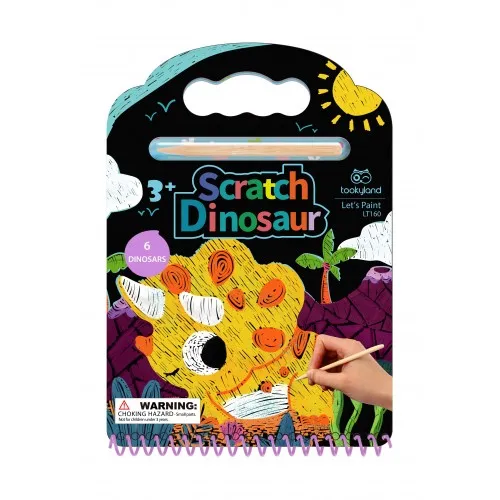 Tooky Land Скреч книжка Динозаври LT160