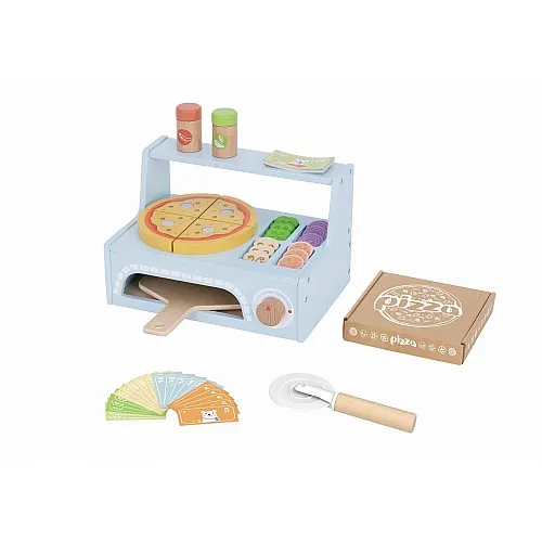 Tooky Toy Дървен пица сет с пещ TK991A