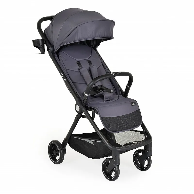Cangaroo Лятна количка Flip Obsidian grey