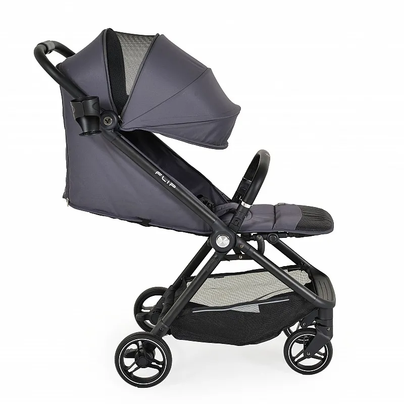 Cangaroo Лятна количка Flip Obsidian grey