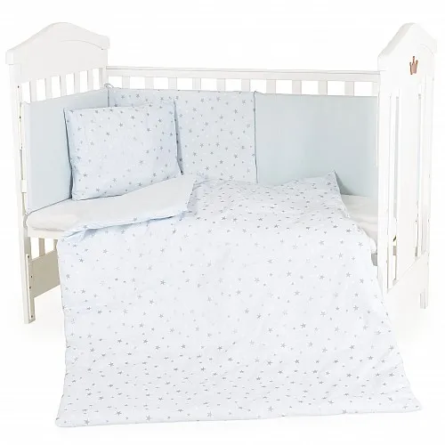 Hugzzz Спален комплект 6 части 120/60 NOOK Blue stars