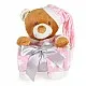 Cangaroo Одеяло 90/75 cm с играчка Addie Bear розов
