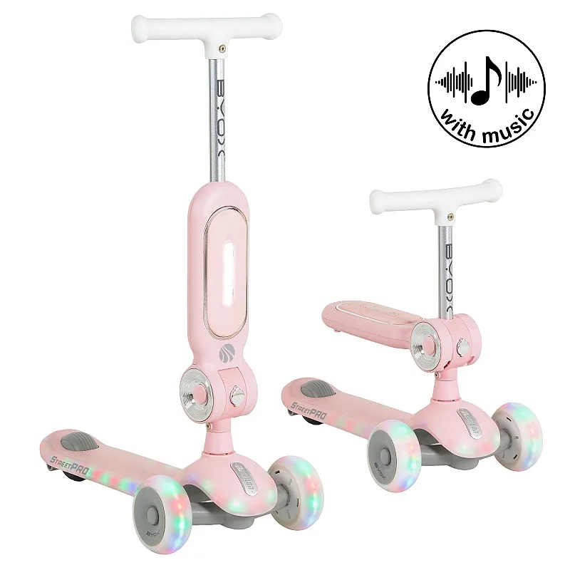 Byox Тротинетка 2in1 StreetPro pink