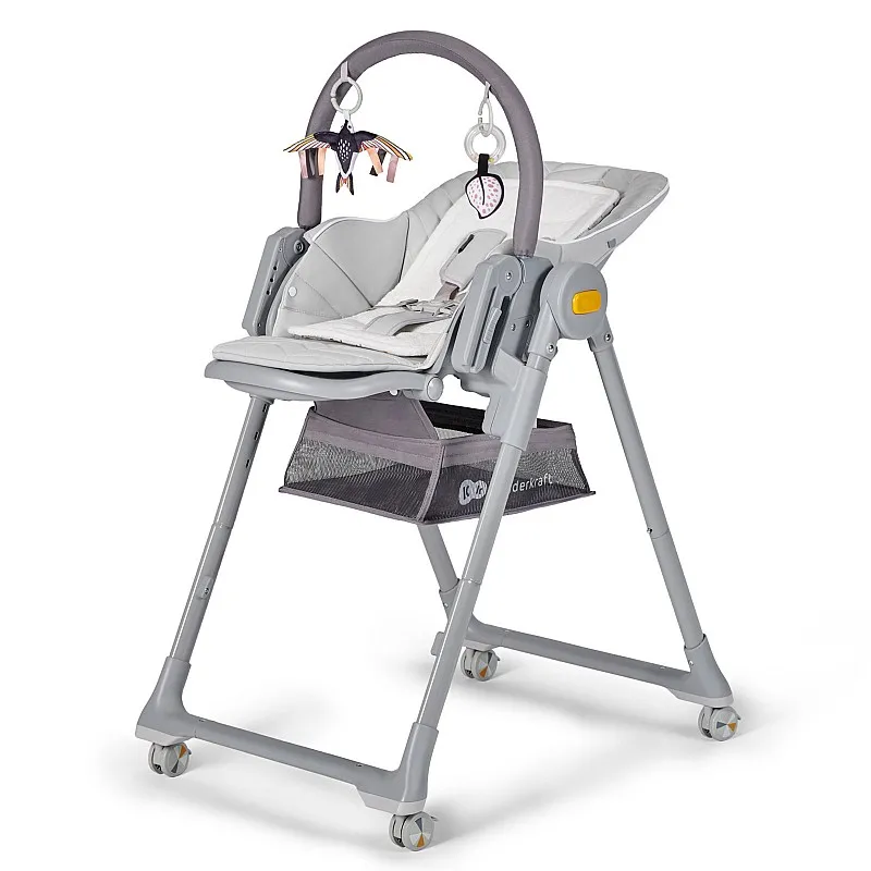 Столче за хранене KinderKraft LASTREE, сиво