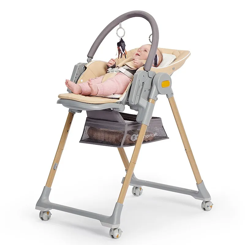 Столче за хранене KinderKraft LASTREE, сиво