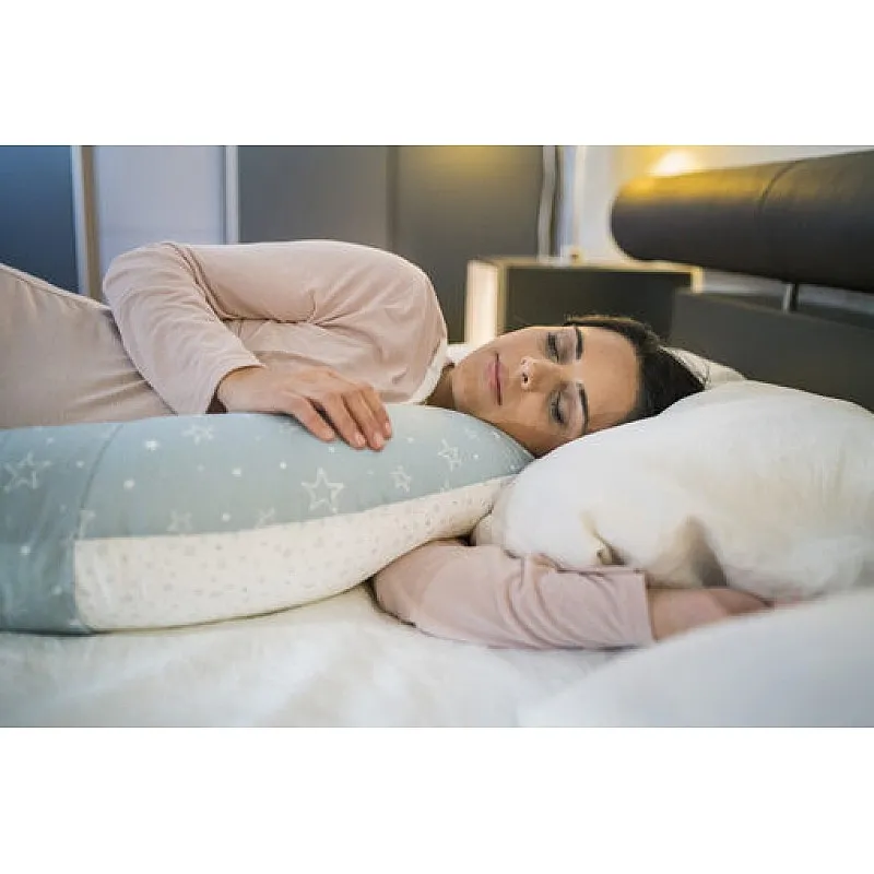 Възглавница за бременност и кърмене Nuvita DreamWizard 12в1, сиви звезди