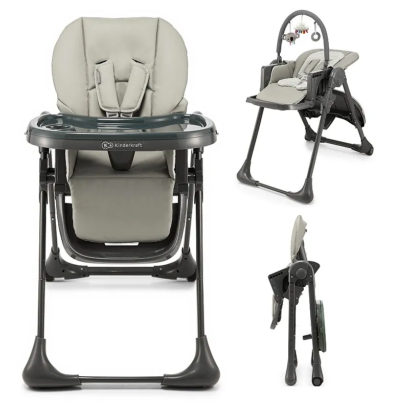 Столче за хранене KinderKraft TUMMIE, Сиво