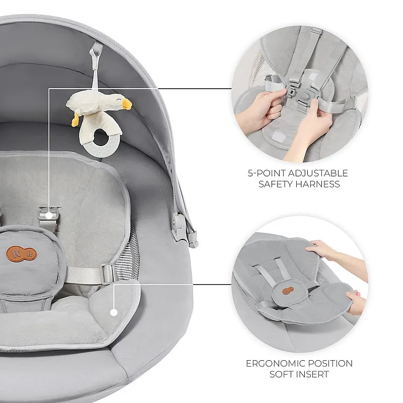 Kinderkraft TULSY шезлонг GREY