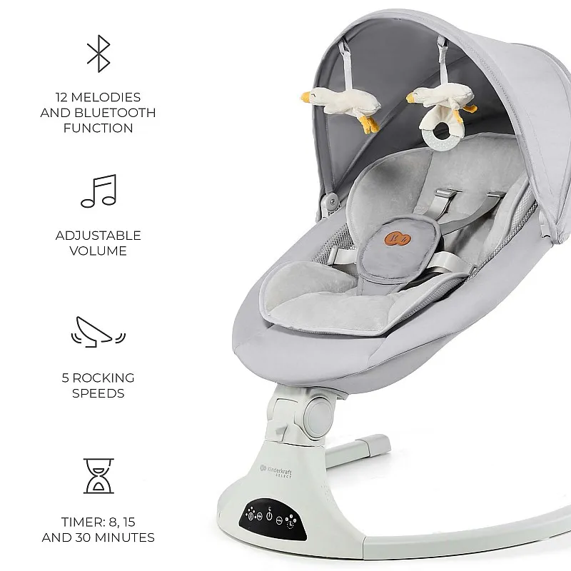 Kinderkraft TULSY шезлонг GREY