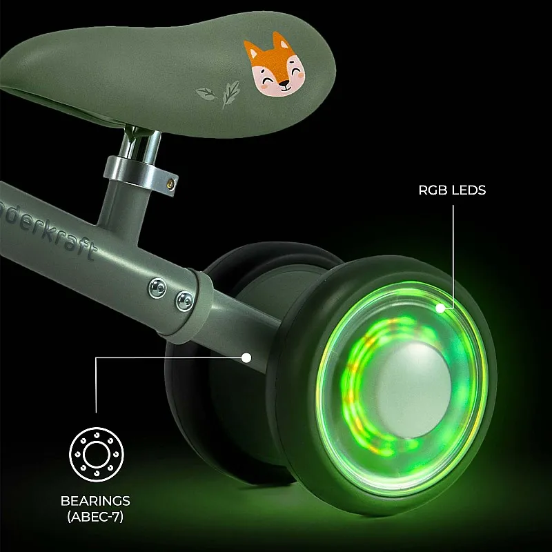 Kinderkraft CUTIE FLASH колело за баланс GREEN