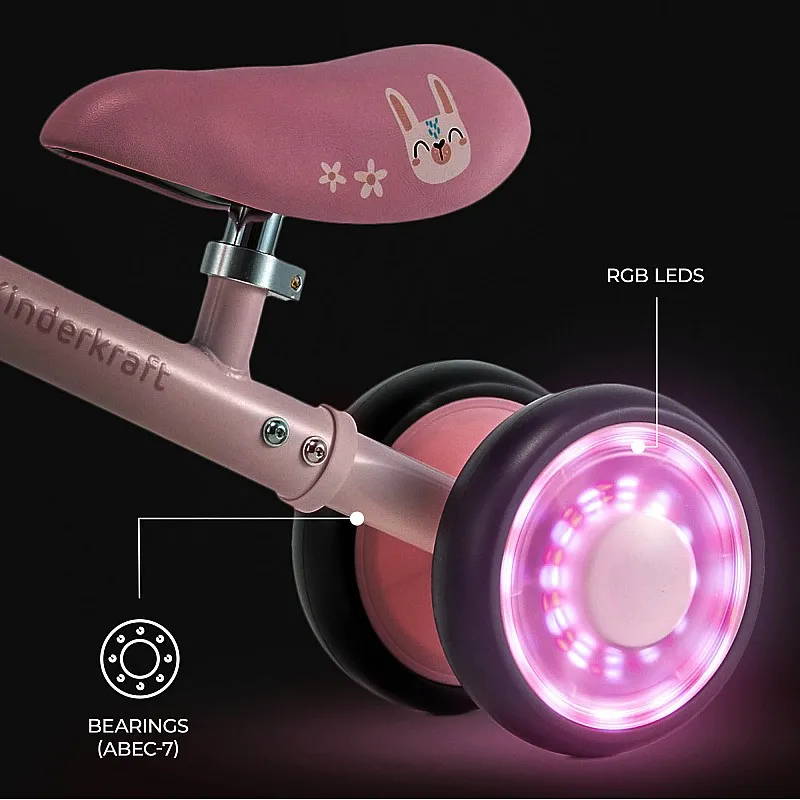 Kinderkraft CUTIE FLASH колело за баланс PINK