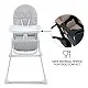 Kinderkraft BINCI столче за хранене LIGHT GREY