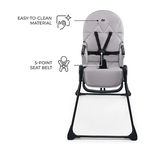 Kinderkraft BINCI столче за хранене GREY