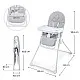 Kinderkraft BINCI столче за хранене LIGHT GREY