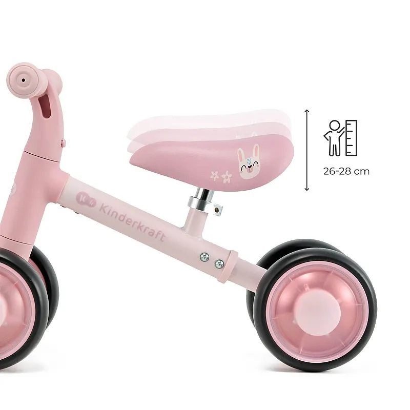 Kinderkraft CUTIE FLASH колело за баланс PINK