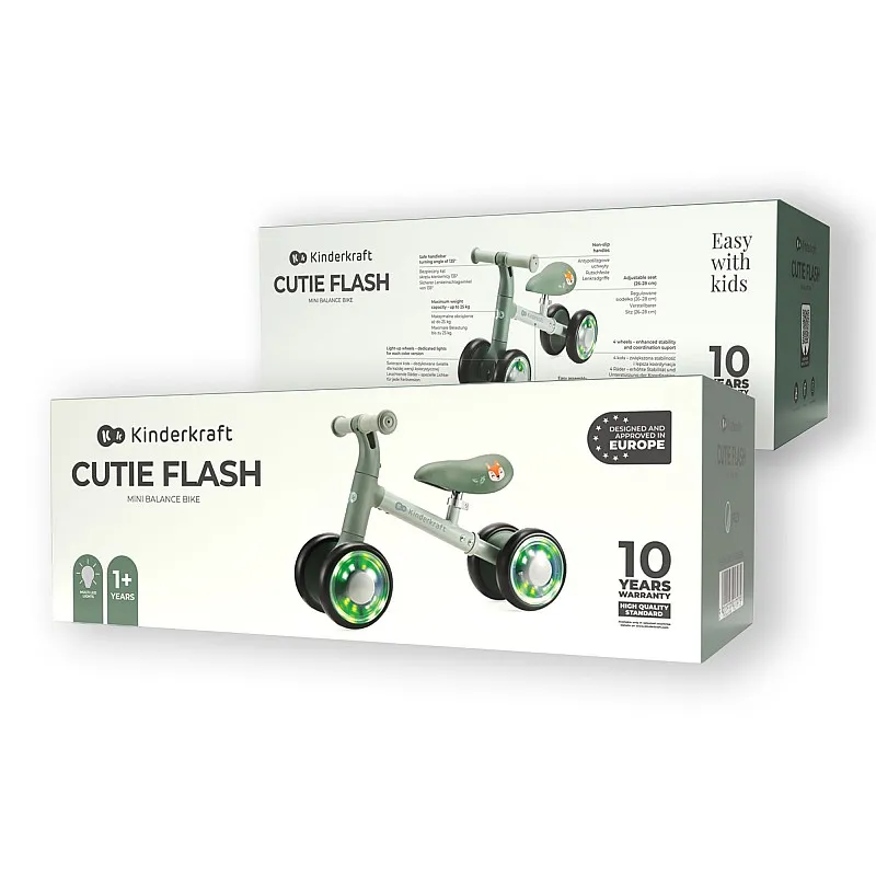 Kinderkraft CUTIE FLASH колело за баланс GREEN