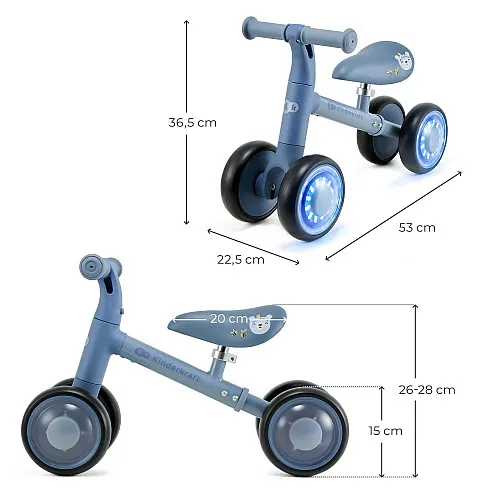 Kinderkraft CUTIE FLASH колело за баланс BLUE