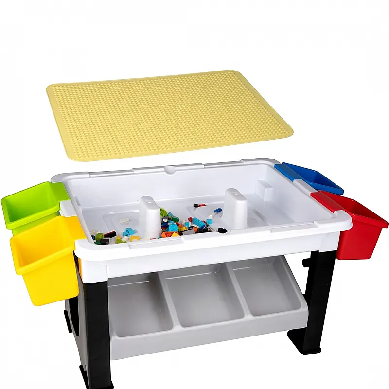 Eddy Toys детска маса с конструктор, 300 части