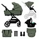 Kinderkraft YOXI бебешка количка 3в1 MYSTIC GREEN