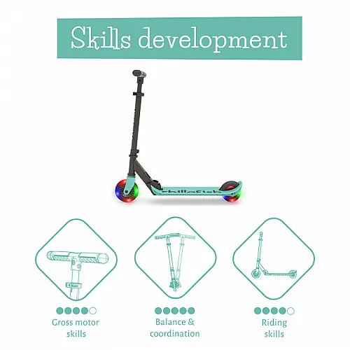 Chillafish Flexxi Glow CPFM04MIN сгъваема тротинетка Mint