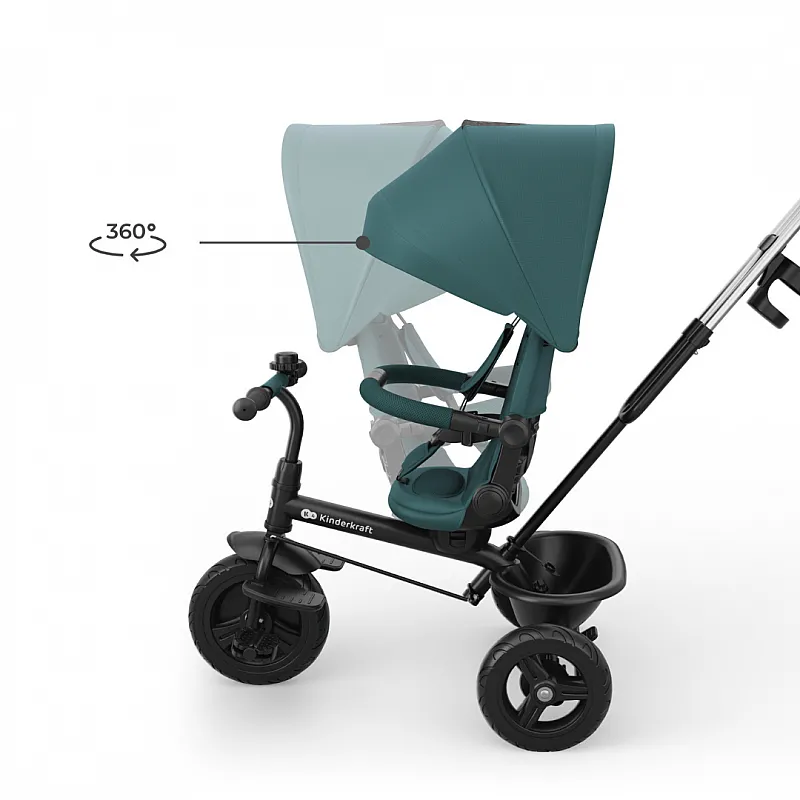 KinderKraft ASTON 2 PLUS триколка ЗЕЛЕНА