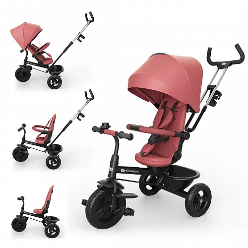 KinderKraft ASTON 2 PLUS триколка РОЗОВА
