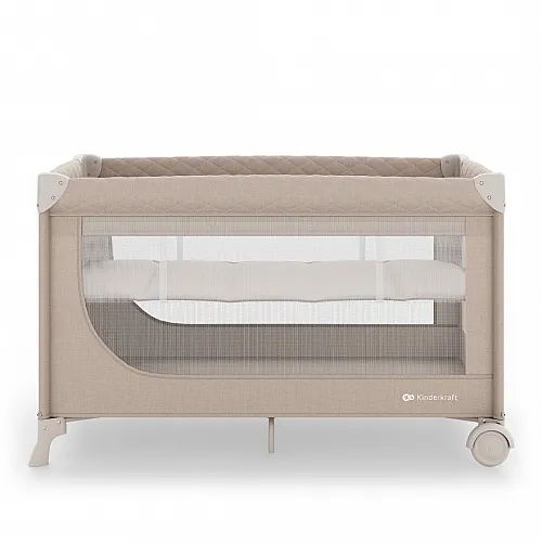 Kinderkraft LEODY UP сгъваема бебешка кошара BEIGE
