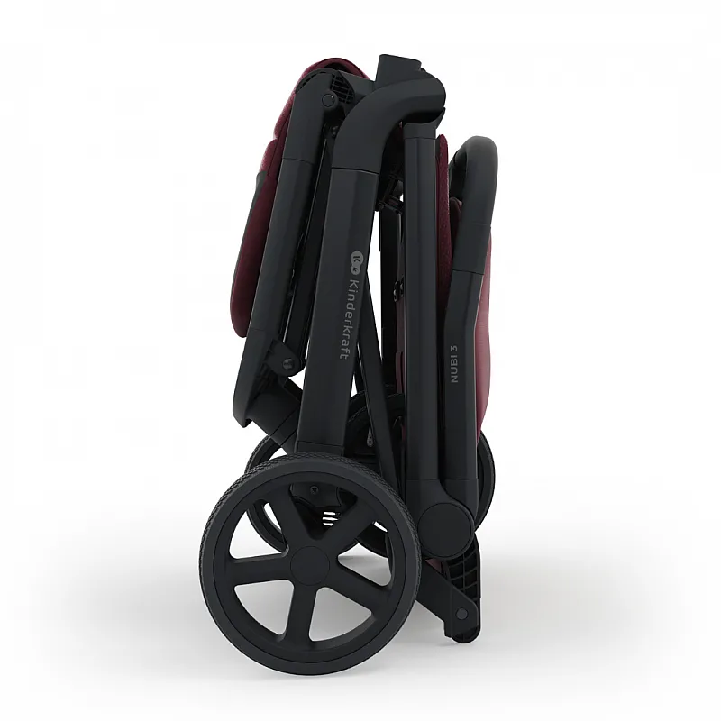 Kinderkraft NUBI 3 бебешка количка DARK RUBY