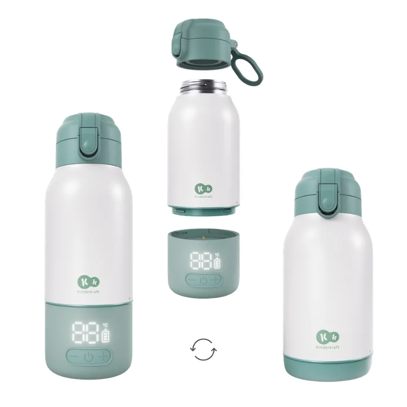 Kinderkraft GAJA термос за подгряване на мляко 2в1 GREEN
