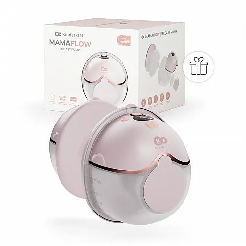 Kinderkraft MAMAFLOW единична електрическа помпа за кърма PINK