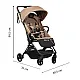 Noordi SIA carbon 5,9 kg push chair 600 Sand Beige