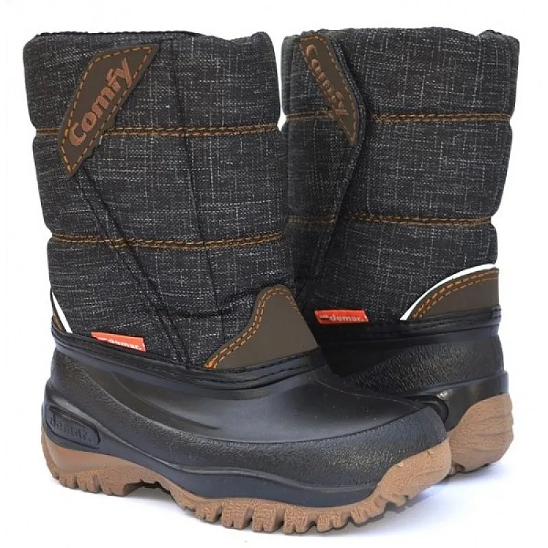 DEMAR Детски апрески с естествена вълна KOMFY BLACK