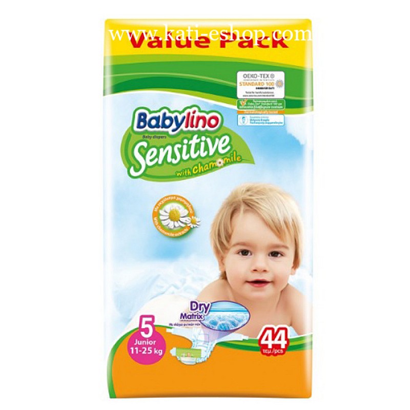 Babylino Sensitive Еднократни пелени Junior 5 11-25кг 44бр. Babylino Sensitive Еднократни пелени Junior 5 11-25кг 44бр.
