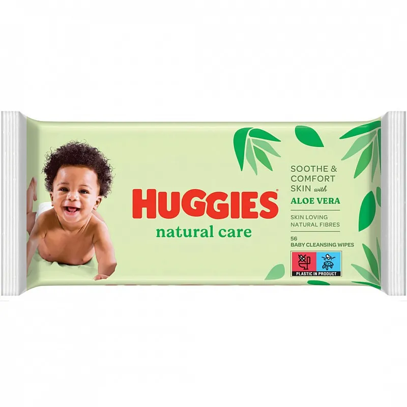 HUGGIES Мокри кърпички Aloe 56бр.