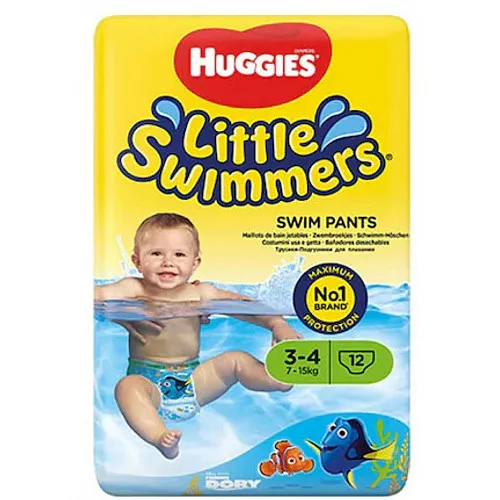 Huggies Памперс гащички за плуване Little Swimmers Размер 3-4 7-15кг 12бр